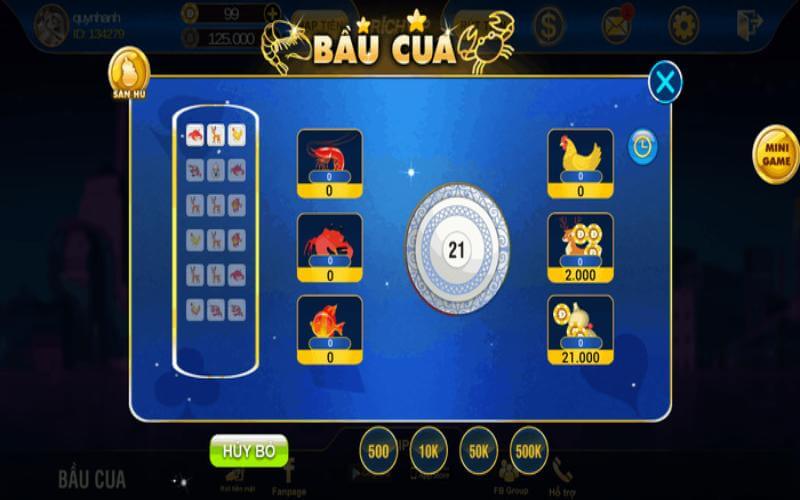 Quản lý số vốn hiệu quả khi chơi bầu cua tôm cá online